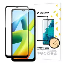 Wozinsky Full Glue Tempered Glass, Full Screen Tempered Glass for Xiaomi Redmi A1+ 9H with Black Frame