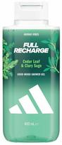 Kūno prausimosi želė vyrams Adidas Vibes Full Recharge, 400 ml