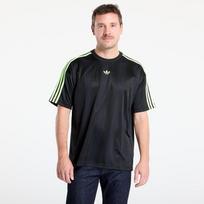 adidas Adicolor Jacquard Jersey Black / Signal Green - Dydis S (JW5878 Marškinėliai)