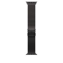 Laikrodžio dirželis Apple Titanium Milanese Loop, 49 mm Small, juoda sp.