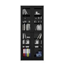Vitrina Kalune Design Lucas 1600-92, juoda sp., 80 cm x 37 cm x 190 cm