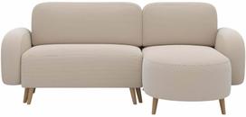Kampinė sofa - lova Bawal Jarell 18, smėlio sp., dešininė, 150 x 230 cm x 95 cm