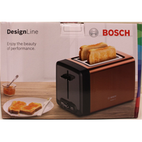IŠPARDAVIMAS. Bosch TAT4P429 DesignLine Toaster, 970 W, 2 slots, Copper | IŠPARDAVIMAS. | Bosch DesignLine Toaster | TAT4P429 | Power 970 W | Number of slots 2 | Housing material Stainless Steel | Copper/Black | PAŽEISTA PAKUOTĖ | TAT4P429SO