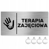 Nerūdijančio plieno lentelė ant durų/sienos Ergoterapija 10x20 Aliuminis