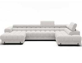 Sofa-lova Eltap Feraria, 202x358x93 cm, balta