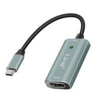 Vaizdo ir garso adapteris - LinQ - USB C į HDMI - 4K - 30Hz - Pilkas