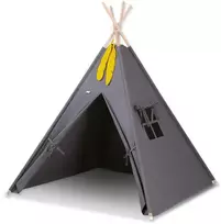 Vaikų teepee palapinė Bobono antracito spalvos