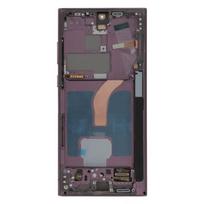 OLED ekranas - Samsung - Galaxy S22 Ultra - Pilnas blokas - Jutiklinis stiklas - Bordo