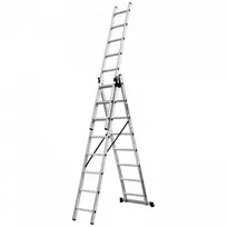 Kopėčios universalios 3x8 pakopos 2,27/5,12m, Ecomax