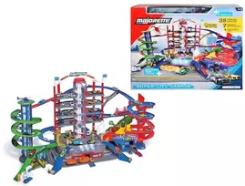 Žaislinis garažas Majorette Super City su 6 automobiliais