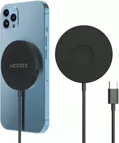 Accezz belaidis įkroviklis USB-C – MagSafe belaidis įkroviklis – 1 metras – Juodas