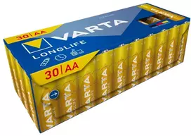 Baterijos VARTA Longlife, AA (LR6), 30 vnt.