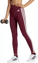 Tamprės moterims adidas Optime Essentials Workout 3-Stripes 7/8 bordo spalvos KT3772 (XS)