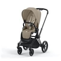 Cybex Priam V4 Cozy Beige Matt Black Vaikiškas vežimėlis