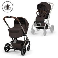 Cybex Balios S Lux Fold Cot Chocolate Brown Vežimėlis 2 in 1