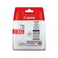 Canon CLI-581 kasečių rinkinys XXL (1998C005), juoda, žydra, purpurinė, geltona kasetė