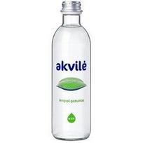 Mineralinis vanduo Akvilė, gazuotas, stikle, 0.33 l  (15vnt.)(kaina nurodyta su užstatu už tarą)