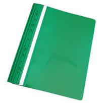 Plastikinis segtuvėlis su įsegėle ir europerforacija PANTA PLAST, A4, matinis viršelis,(pak. -10 vnt.), žalias