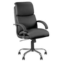 Vadovo kėdė NOWY STYL NADIR STEEL Chrome (comfort), imitacinė juoda oda
