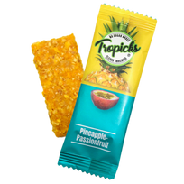 Tropicks Džiovintų ananasų, pasiflorų batonėlis, 20 g 20 (pcs)