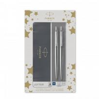 Rinkinys Parker Automatinis pieštukas + Tušinukas Jotter Stainless Steel CT