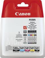 Canon PGI-580XL PGBK/CLI-581 (2024C007) Rašalinių kasečių komplektas, PGBK/C/M/Y/BK