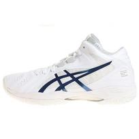 Asics Gel-Hoop V13 Round Toe Fabric Low-Top Basketball Shoes Unisex sneaker White Blue 1063A054-100 39.5 white