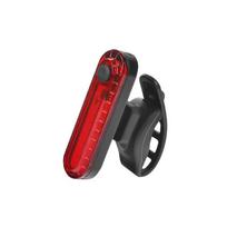USB įkraunamas LED dviračio galinis žibintas Ryškus dviračio galinis saugos žibintuvėlis 4 apšvietimo režimų pasirinkimai black
