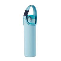 450-600ML Water Bottle Cover Bag Pouch Neoprene Water Pouch Holder Shoulder Strap Carrier Insulat Bag Sport Camping Accessories šviesiai mėlyna spalva