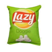 Clean Teeth Dogs Gnawing on Creative Funny Chew Training Puppy Supplies Bite Resistant Potato Chip red