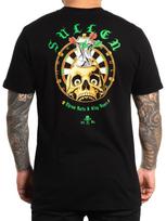 Sullen Men's Dart Slayer Short Sleeve Premium T-shirt Tattoo Style Skull Tee XXXL black