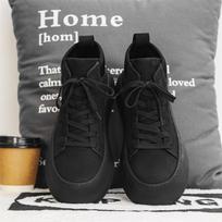 Japanese retro high-top shoes autumn new Martin boots platform high-top casual board shoes trendy shoes 44 black