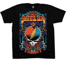 GRATEFUL DEAD Steal Your Trippy T SHIRT S-2XL New Official Liquid Blue Merch S blue