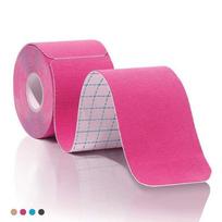 1PC pre-cut muscle tape, sports muscle tape, knee bandage, kinesiology tape, athlete muscle strain tape, pre-cutting rožinė