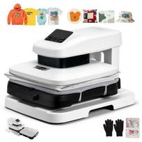 Automatic Heat Press for T-shirts-VEVOR-Heat Transfer Press-38x38 cm Heated Plate-Automatic Release