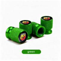 4Pcs Car Tire Valve Scorpion Emblem For Abarth 595 500 124 Spider Tipo Panda Bravo Aluminum Air Port Stem Cover Caps Dust Covers