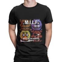 MILF Man I Love Five Nights At Freddys Novelty 100% Cotton T-Shirt FNAF Tees Tops For Men XXXL black