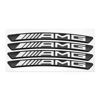 4 vnt. aliumininiai automobilio emblemos, ratlankių dangtelio lipdukai Mercedes Benz AMG W212 W204 W211W168 W213 W210 W124 GLA GLC 4Pcs