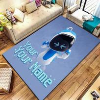ASTRO BOT Custom Name Carpet Rug for Living Room Bedroom Home Sofa Decoration,Kids play Non-slip Floor Mat 80x120cm( 31x47in)