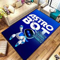 ASTRO BOT Custom Name Carpet Rug for Living Room Bedroom Home Sofa Decoration,Kids play Non-slip Floor Mat 40x60cm( 15x23in ) white