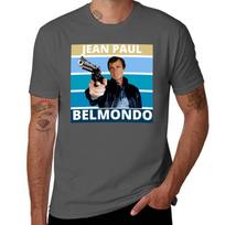 Jean Paul Belmondo Rip Jean Paul Belmondo Autographe Tshirt Work Utility Casual Tee Shirt XL black