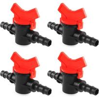 4PCS 8mm ID in-Line Ball Valve Plastic Shut-Off Switch Drip Irrigation Hose Valve  Water,Oil,Gas