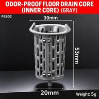 Magnetic Sealing Odor Proof Drain Core Turbine Guide Bathroom Drain New Floor Drain  Bathroom Inner Core gray