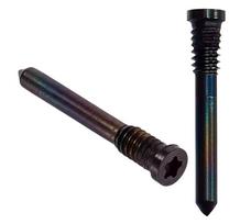 2X Bottom Pentalobe Screws For Iphone 16 | 16 Plus | 16 Pro (Max) (Black)