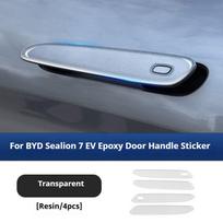 For BYD Sealion 7 EV Car Door Handle Anti Scratch Sticker Anti Scratch Strip for Rearview Mirror Transparent Protective Film gray