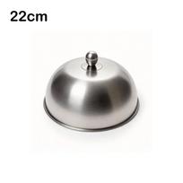 Rankenėlė Steiko Dangtis Nerūdijančio Plieno Maisto Kupolas Dovanos Patiekimo Kupolas Restoranas 22cm gray