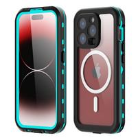 IP68 atsparus vandeniui dėklas IPhone 17 16 15 14 13 Pro Max belaidžiam įkrovimui MagSafe palaikymas Apsauga nuo dulkių Smūgiams atsparus 360 laipsnių pilna apsauga For iPhone 17