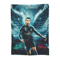 Jaukus Cr7 Futbolo Cristianos Antklodė Prekės Namų Dekorinė Cr7 Mesti Antklodės Lengvas Plonas Flanelinis Sofai 80x60in