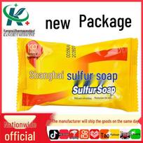 Shanghai Sulfur Soap - Deep Cleansing Face & Body Wash, 85g Standard Size yellow