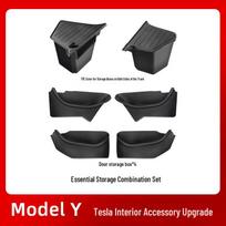 Compatible Storage Box for Tesla Model Y/3/YL Door & Trunk gray